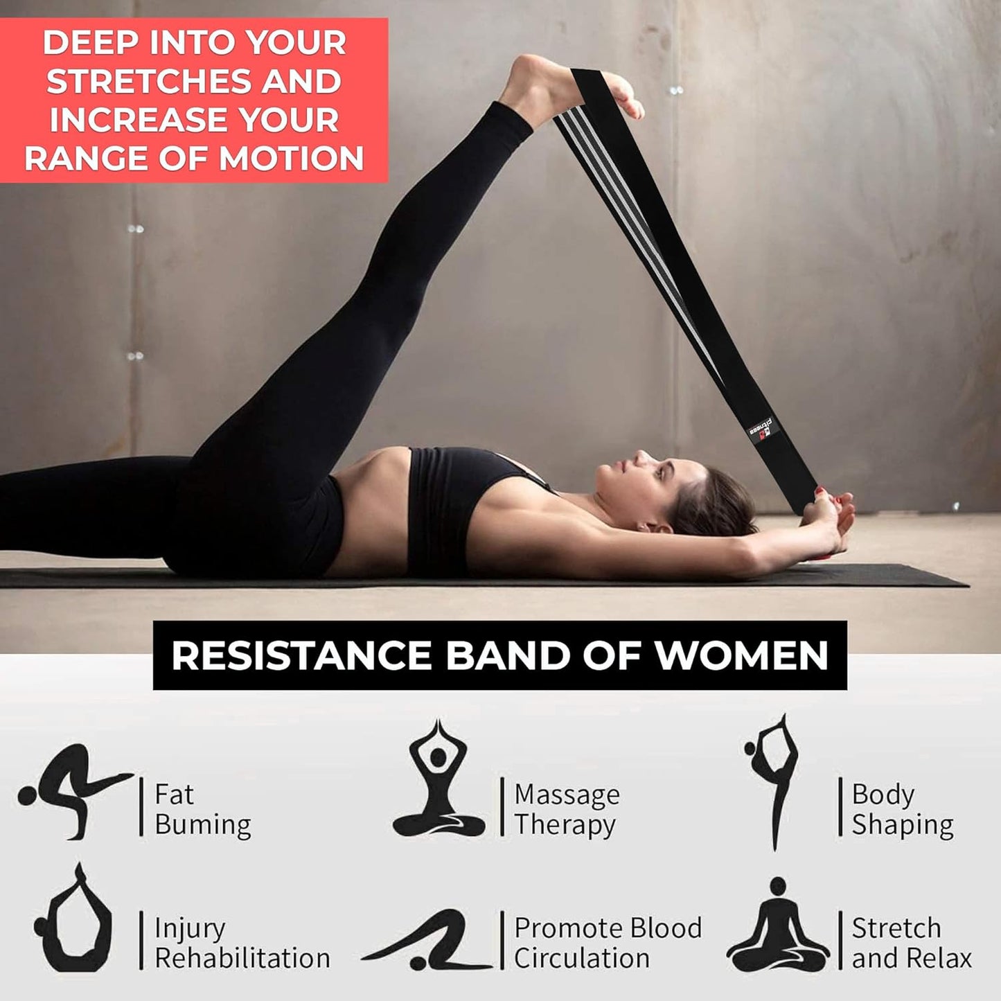 FITNEZA 76" Premium Fabric Resistance Band