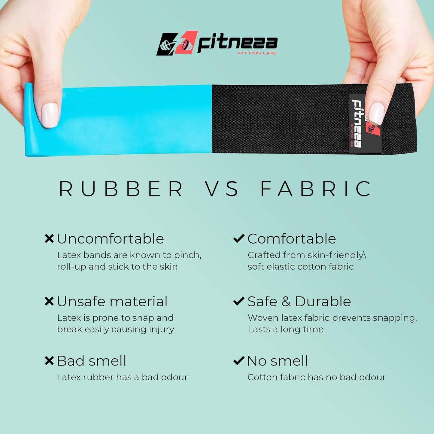 FITNEZA 76" Premium Fabric Resistance Band