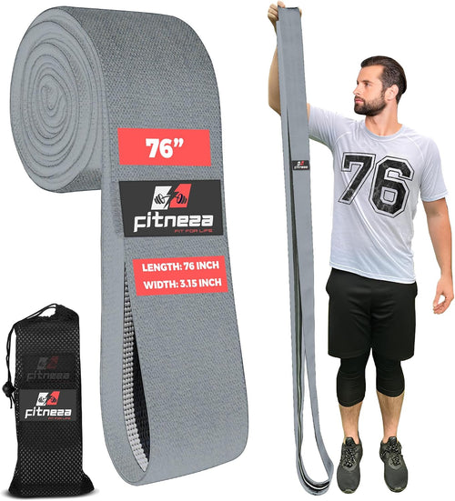 FITNEZA 76-inch extended length fabric resistance band